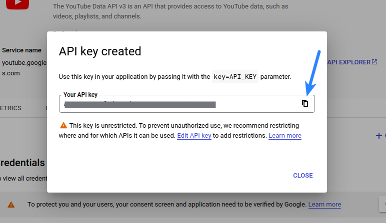 Youtube API Key